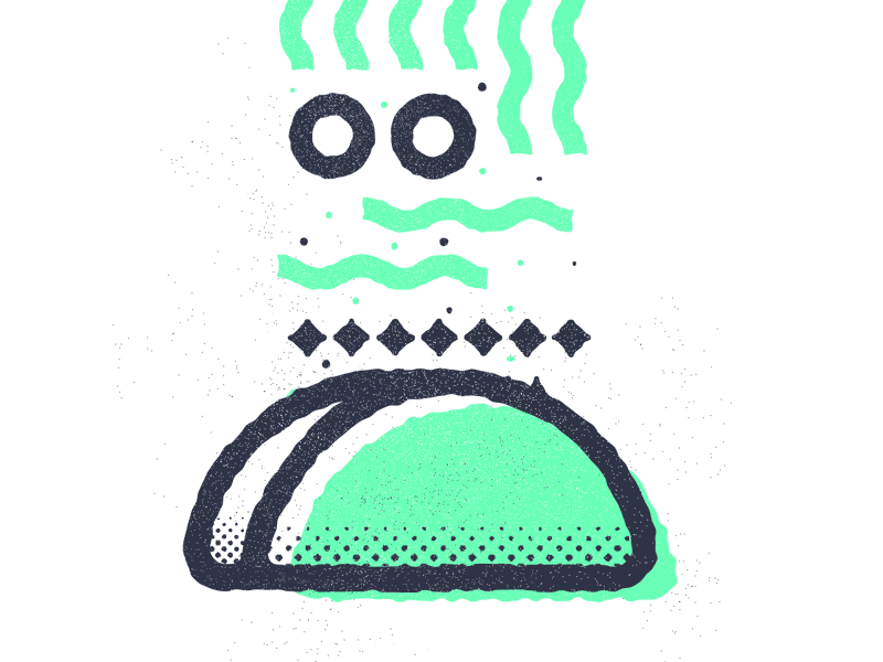 Geometric Tacos also tacos animation illustration neon tacos that doesnt look edible tnkr yummy