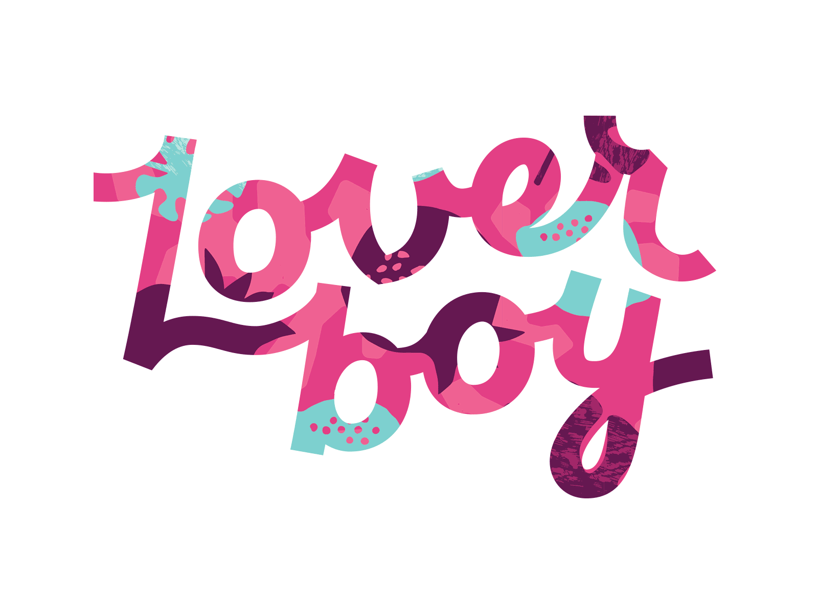 Animated Loverboy Logo animated logo animated type animation beverage branding cpg idenity logo pattern typography