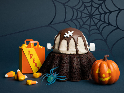 Chilis Molten Lava Cake | Halloween Edition art direction campaign content creation festive frankenstein halloween pumpkin social media social media campaign spider spiderweb spooky