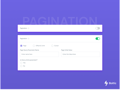 Pagination for Rest API Integration app data operation design design system digital product integration no code pagination ui ux website