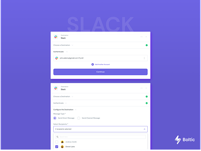 Slack as Destination app data operations data pipeline data warehouse design design system destination digital product slack ui ux website