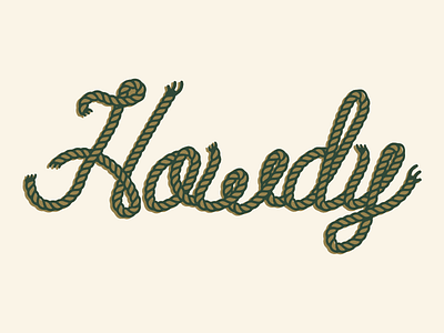Howdy design handlettering illustration lettering type typography vector