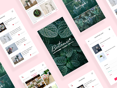 Botanic Garden | Shopping App app design ecommerce ios minimal shopping ui ux