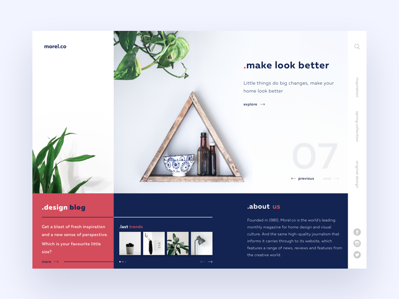 Morel.co by Daria.D on Dribbble