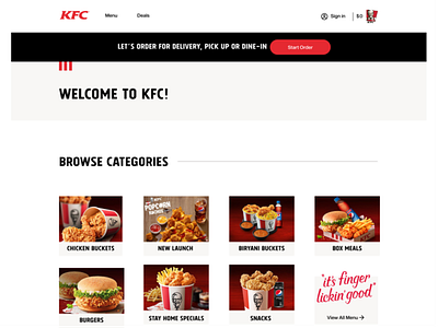 KFC website