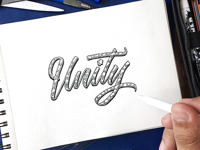 Unity design drawing handlettering handmade illustration lettering typography
