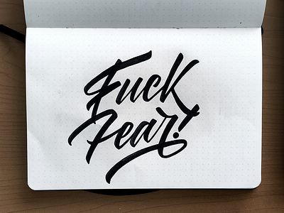 Fckfear drawing handlettering handmade illustration lettering typography