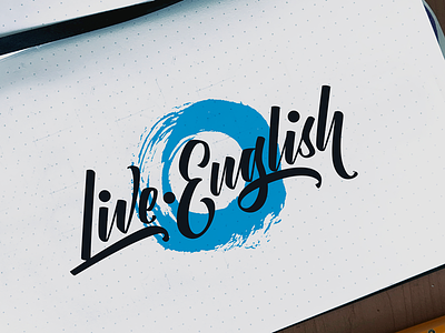 Live English calligraphy design drawing handlettering handmade illustration lettering logotype typography
