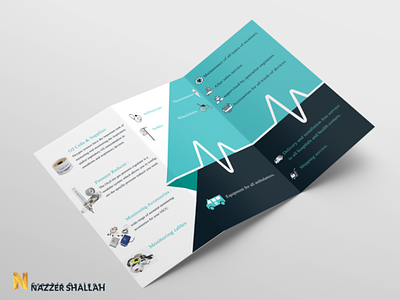 Nazzer Med brochure branding design graphic design illustration