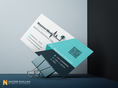Nazzer Med business card branding design graphic design illustration logo vector