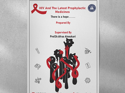 Graduation Project poster about HIV branding design graphic design illustration logo vector