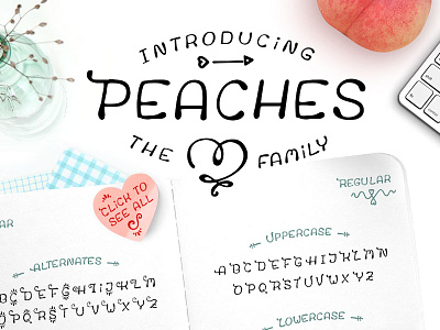 Meet my first font :-) font handwritten new peaches script typeface wedding