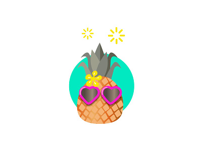 Happy Pineapple T-Shirt Design cute kawaii pineapple t-shirt vector