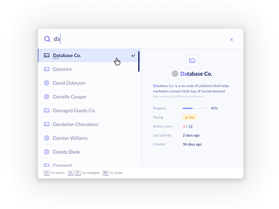 Global search from a command line command line design global search graphic design search search modal shortcut ui