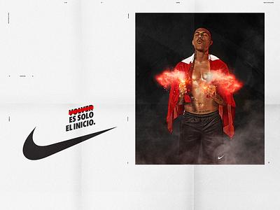 Volver es solo el inicio - Nike abstract ads branding design graphic design illustration logo nike peru retouch type vector