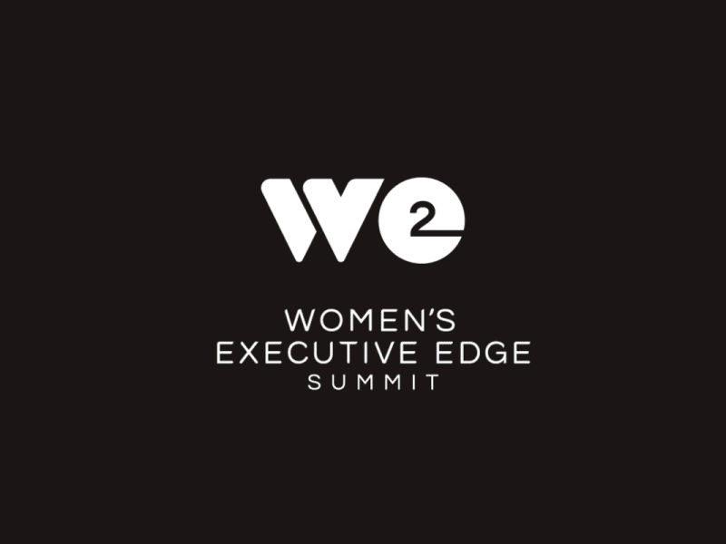 Women's Executive Edge Summit bold branding colorful conference executive logo modern summit women