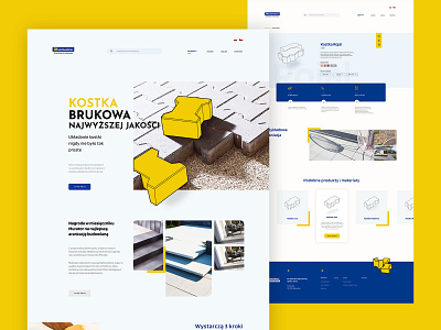 MJ - Paving stones landingpage paving paving stone poland ui ux web web design website