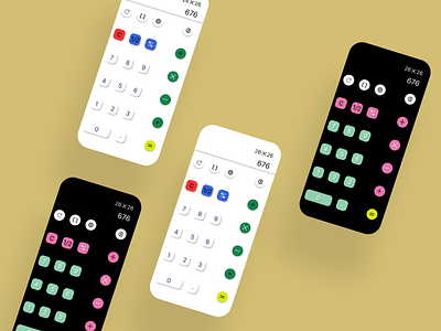 Calculator for Phone app branding design illustration typography ui ux vector