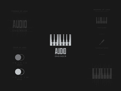 Audio Engineer bamboo branding design equalizer graphic logo nature negative negative space organic simple