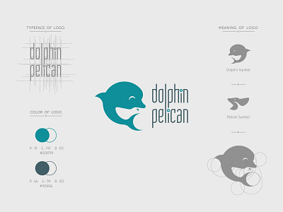 Dolphin Pelican coast design dolphin graphic logo negative negative space ocean pelican sea simple