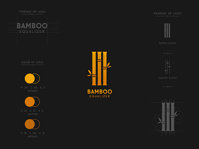 Bamboo Equalizer audio bamboo design equalizer graphic logo music nature organic sound
