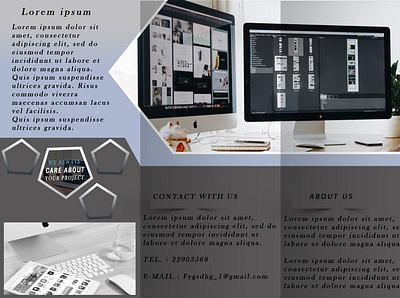 Brochure Project design graphic design illustration