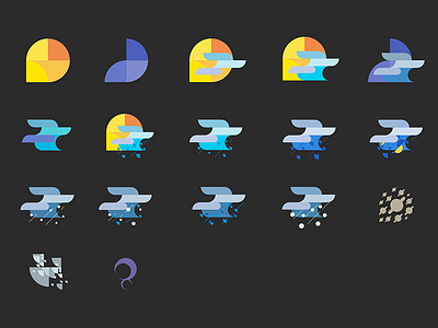 Weather icons geometry icons sun ui weather