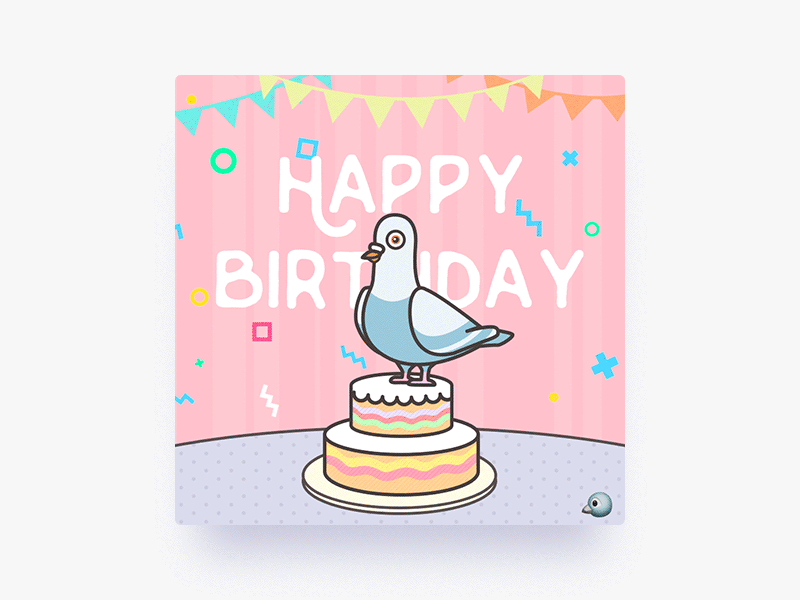 🐦 07 13 🎂 by 鸽小子👑 on Dribbble