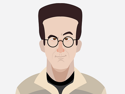 Spengler ghostbusters portrait vector