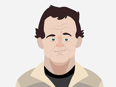 Venkman ghostbusters portrait vector