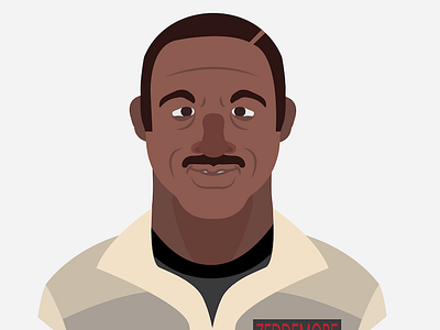 Zeddemore ghostbusters portrait vector