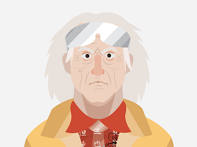 Emmet back bttf future portrait the to vector