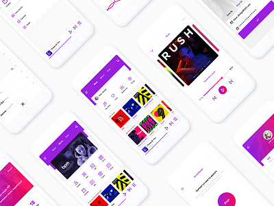 X-music page collection app kane kane d music ui ux