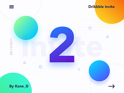 2 Dribbble Invites dribbble invite invites kane kane d