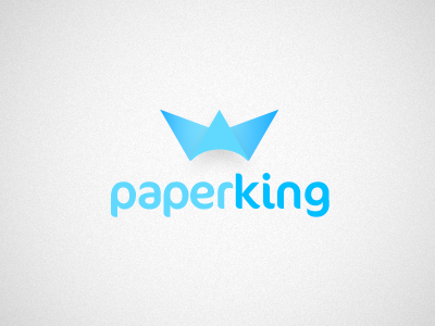 Paperking blue branding ident illustrator logo