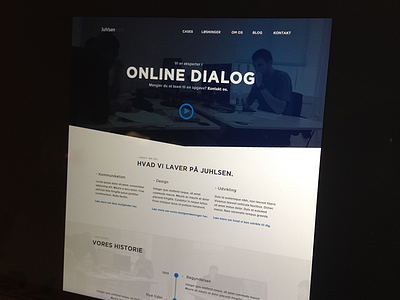 New website design bureau design dialog jonasgoth online ui web website