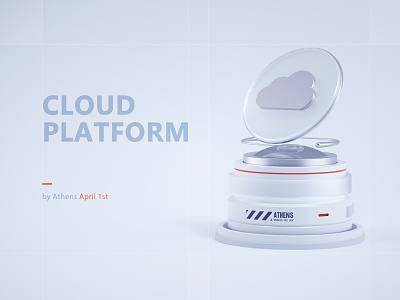 Cloud platform 3d c4d cloud cloud computing cloud platform data design illustrations originality the server 科技
