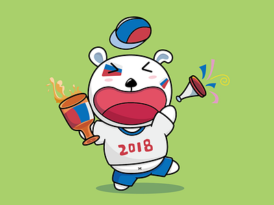2018 world cup paint vector