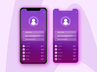 Settings Daily UI Design