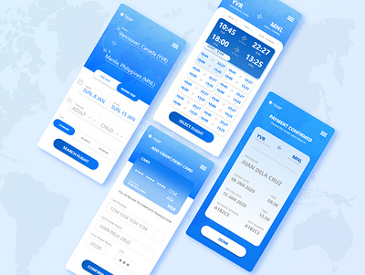 Flight Booking App Design adobe xd app design minimal product design ui ui design uiux ux vector web