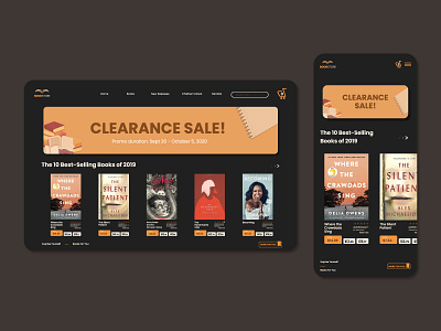 Bookshop UI Landing Page