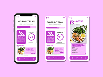 Workout Plan App Design