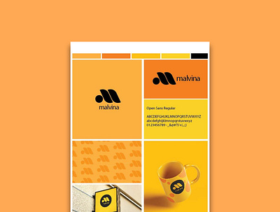 Malvina "The House of Print" Logo and Brand Identity branding design graphic design logo ui