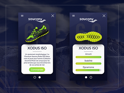 Saucony XODUS ISO - Web design design mountain running saucony shoes sketch ui ux