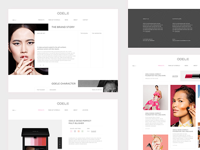 Cosmetic website UI china cosmetic makeup ui web design website