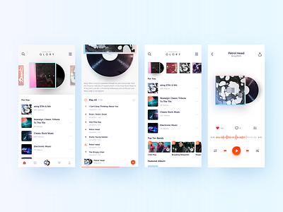Music app app design design music app ui ux