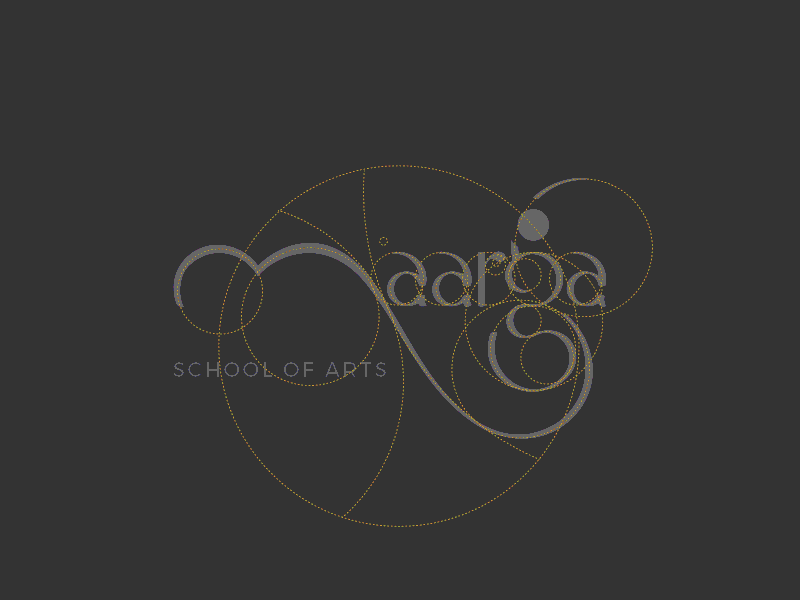Maarga Logo art school dance dance school logo