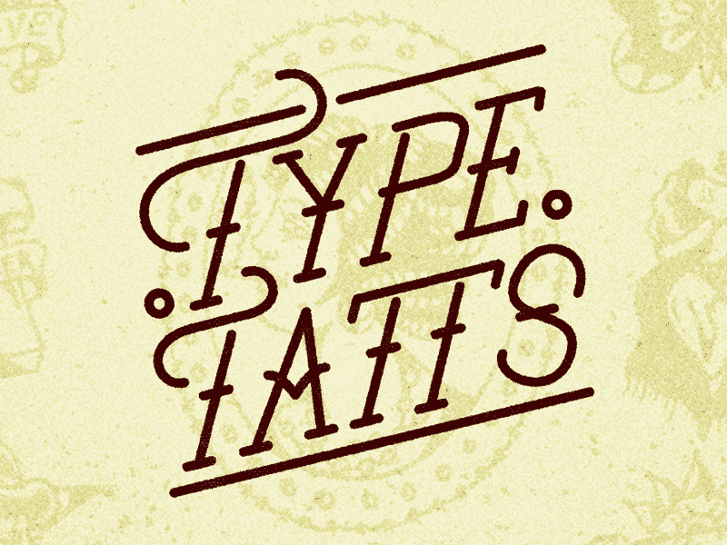 Typetatts lettering old school tattoo typography