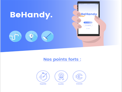 Behandy App Design app design application electrician flatcolor flatdesign illustrator plumber sketch ui uidesign ux