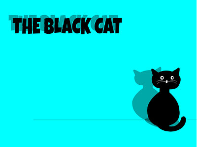 The Black Cat black cat child freelance illustration illustrator